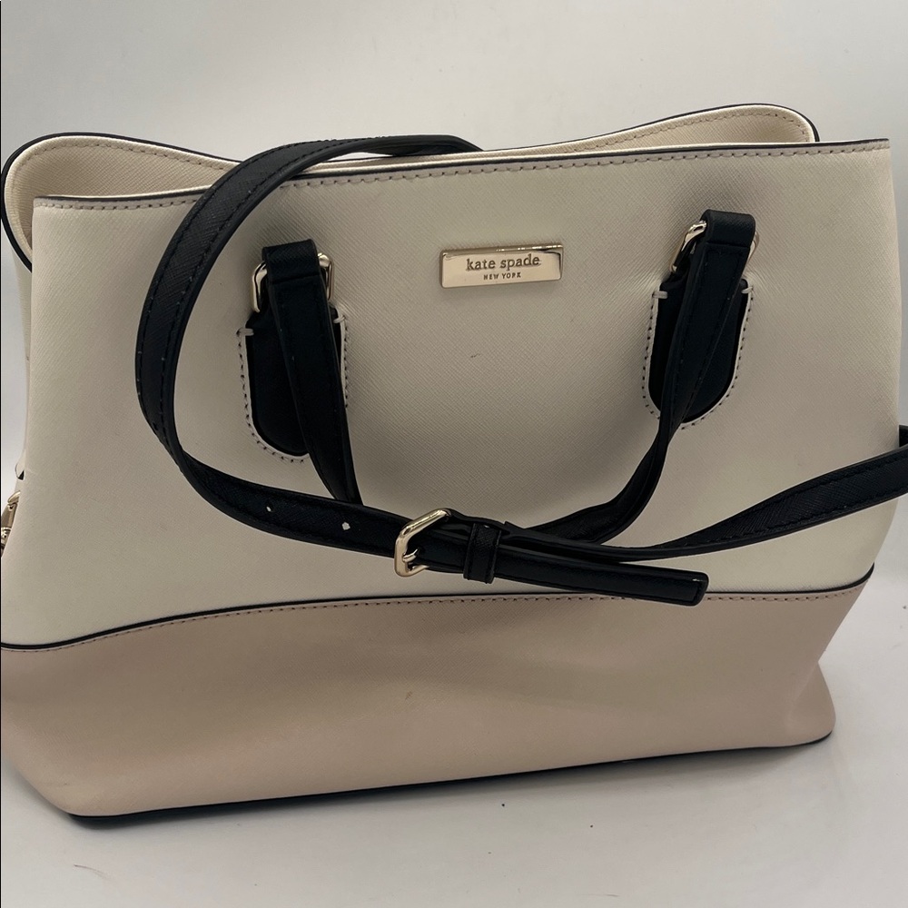 Kate Spade Black and Cream Satchel